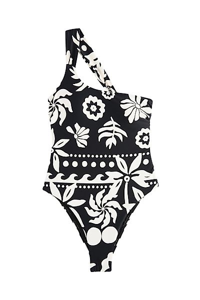 Next Badeanzug Bauchformender One-Shoulder-Badeanzug (1-St) günstig online kaufen