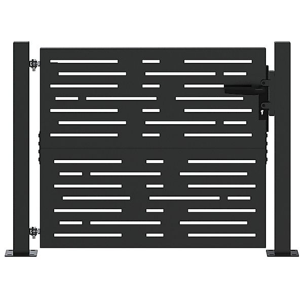 vidaXL Gartentor Gartentor Schwarz 105 x günstig online kaufen