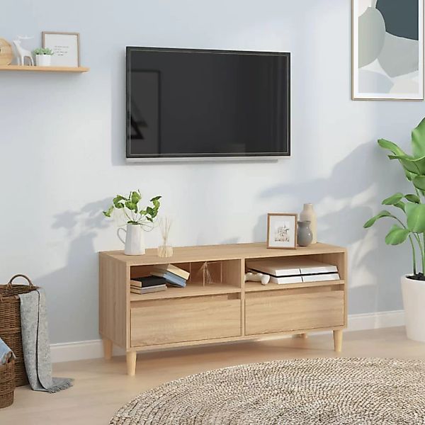 Vidaxl Tv-schrank Sonoma-eiche 100x34,5x44,5 Cm Holzwerkstoff günstig online kaufen