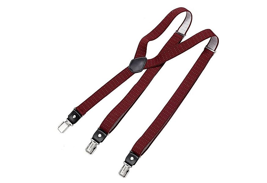 DonDon Hosenträger DonDon® Herren Hosenträger schmal 2,5 cm 3 Clips in Y-Fo günstig online kaufen