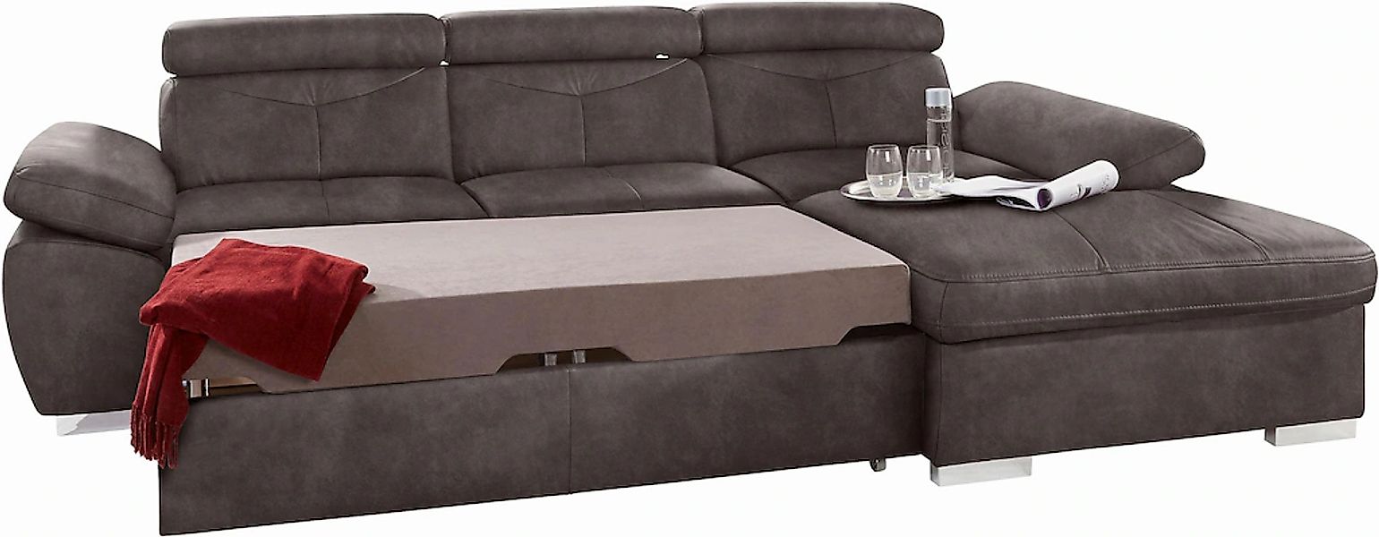 exxpo - sofa fashion Ecksofa "Spring, super bequem, mit Armteil- und Kopfte günstig online kaufen