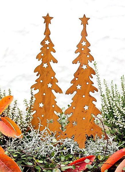 LB H&F Lilienburg Gartenstecker 2er SET Gartenstecker Tannenbaum Gartendeko günstig online kaufen