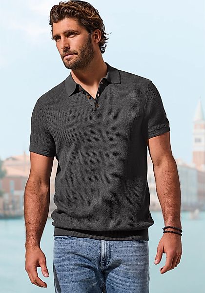 John Devin Kurzarmshirt "- Strick Poloshirt, Regular fit" mit Polokragen un günstig online kaufen