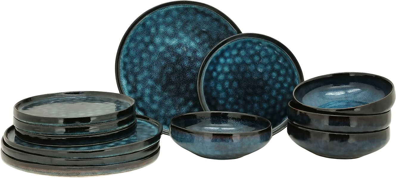 andas Kombiservice »Geschirr-Set Sorlev, mit einzigartigem Muster und Farbv günstig online kaufen