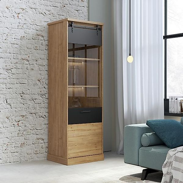 Vitrine KASZIMIRO von Forte braun günstig online kaufen