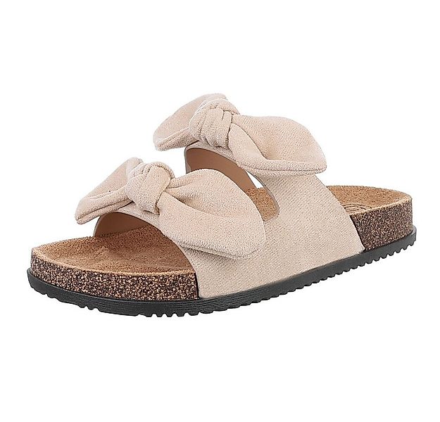 Ital-Design Bequeme Damen-Sandalen mit Bändern für den Sommer Pantolette (8 günstig online kaufen