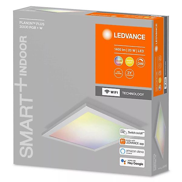 LEDVANCE SMART+ WiFi Planon Plus, RGBW, 30 x 30 cm günstig online kaufen