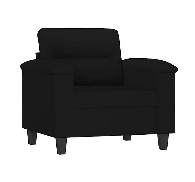vidaXL Sofa Sessel Schwarz 60 cm Mikrofasergewebe günstig online kaufen