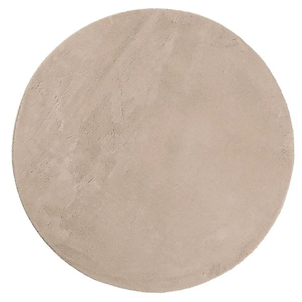 vidaXL Teppich HUARTE Kurzflor Weich und Waschbar Sandfarben Ø 80 cm 375065 günstig online kaufen
