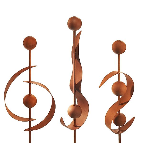 Kobolo Gartenstecker Dekostecker 3er Set RUSTY günstig online kaufen