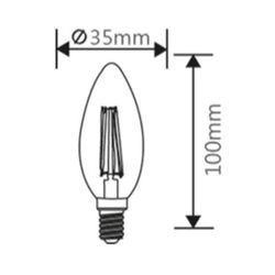 GTV LED-Leuchtmittel E14 LED Kerzenform Leuchtmittel günstig online kaufen