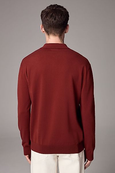 Next Langarm-Poloshirt Langärmeliges Slim Fit Poloshirt günstig online kaufen