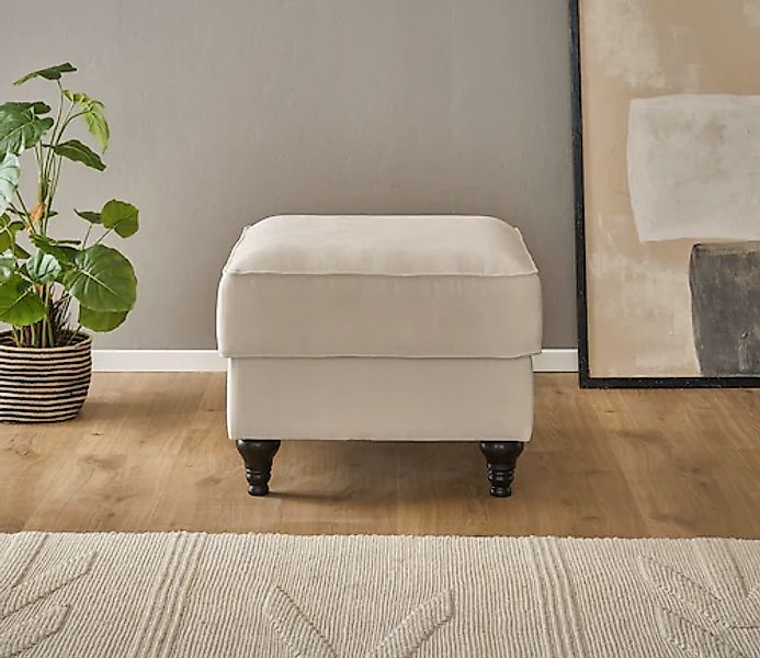 Home affaire Hocker »WESTMINSTER«, mit Federkern-Polsterung günstig online kaufen