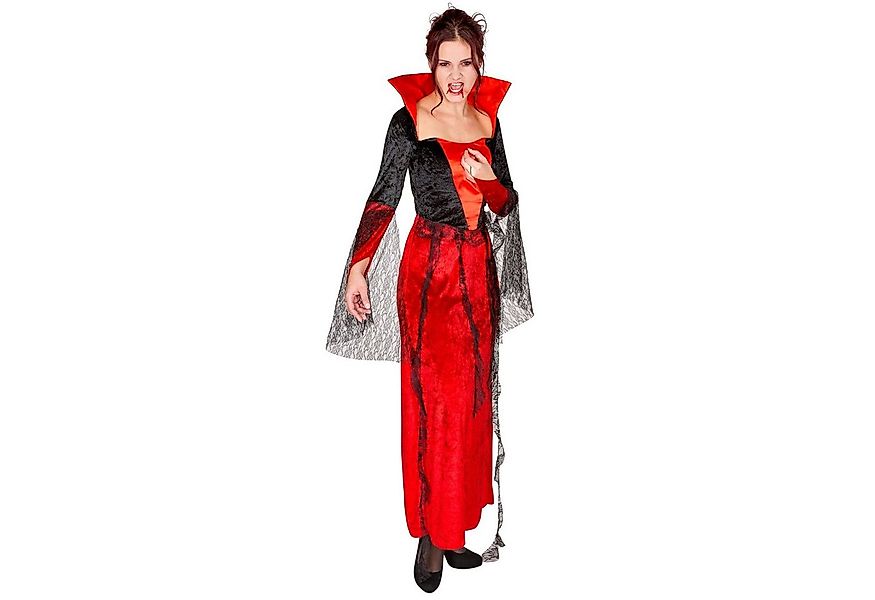 dressforfun Vampir-Kostüm Frauenkostüm Gothic Vampirkleid, Langes Kleid günstig online kaufen