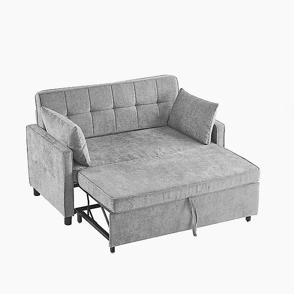 Odikalo Schlafsofa Sofabett 2 Sitzer Lounge Verstellbar Rückenlehne Chenill günstig online kaufen