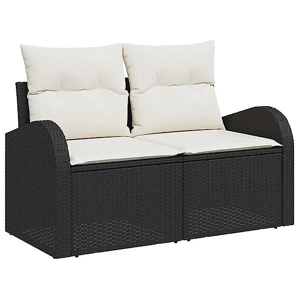 vidaXL Gartensofa Schwarz 124 x 62 x 69cm Poly-Rattan 42006732 günstig online kaufen