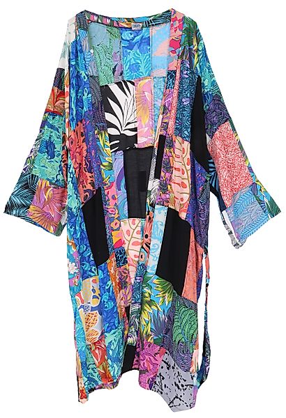 Guru-Shop Kimono Individueller Patchwork Sommer Kimono günstig online kaufen