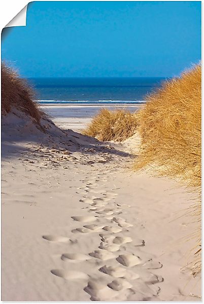 Artland Poster "Weg zum Strand II" Strand 1 Stk. tlg. ohne Rahmen günstig online kaufen