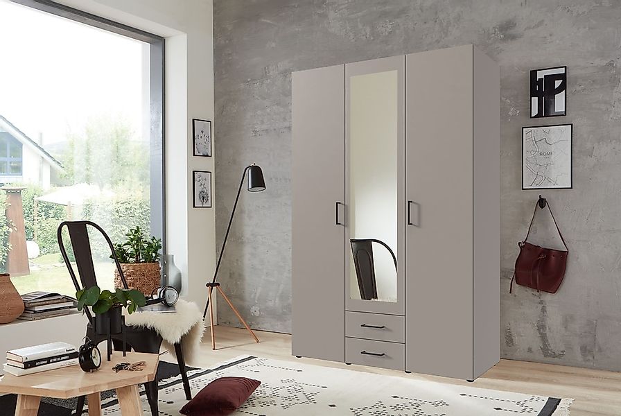 Wimex Drehtürenschrank "Mugano" mit langen oder kurzen Griffen aus Metall, günstig online kaufen