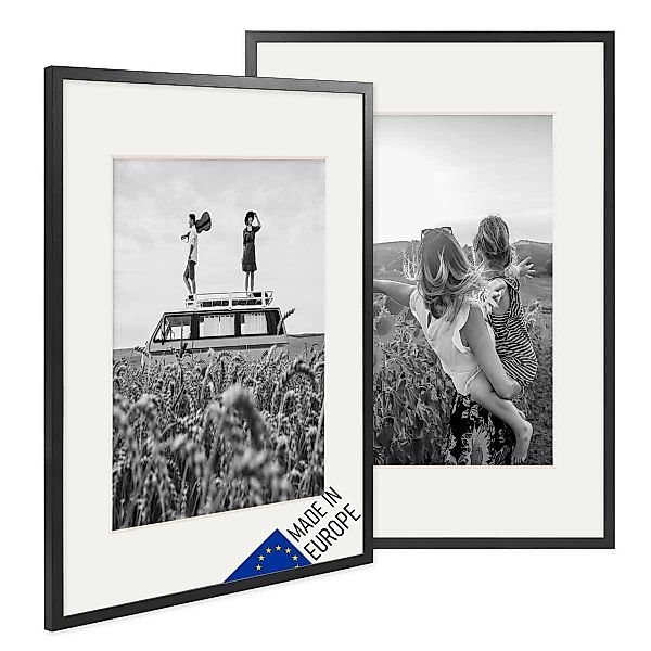 PHOTOLINI Bilderrahmen 2er Set Echtholz mit günstig online kaufen