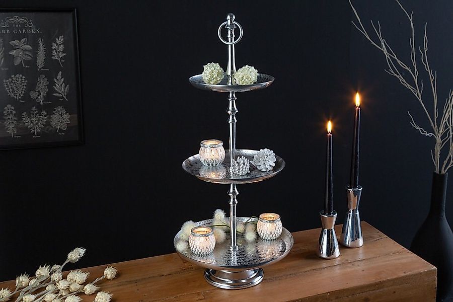 riess-ambiente Dekoetagere ORIENT 65cm silber (Einzelartikel, 1 St), Wohnzi günstig online kaufen