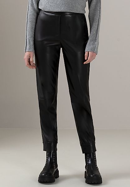 bianca Lederimitathose DENVER in edlem Schwarz günstig online kaufen