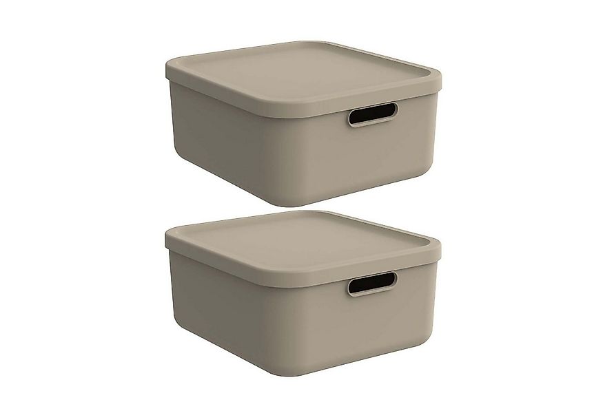 ROTHO Aufbewahrungsbox Albula Light 2er-Set Aufbewahrungskiste 20l (Aufbewa günstig online kaufen