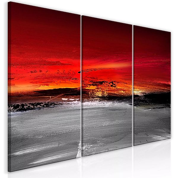 Wandbild - Crimson Landscape (3 Parts) günstig online kaufen