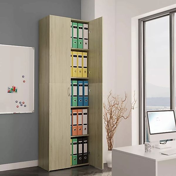 vidaXL Aktenschrank Büroschrank Sonoma Eiche 6032190 cm Spanplatte günstig online kaufen