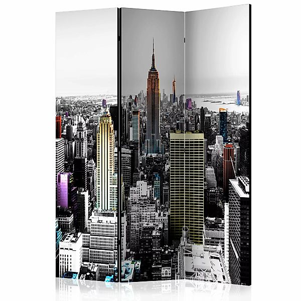 3-teiliges Paravent - Iridescent Skyscrapers  [room Dividers] günstig online kaufen