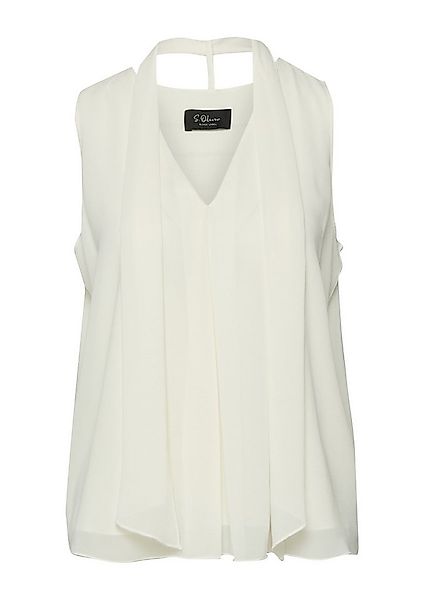 s.Oliver Blusentop Bluse Chiffon-Top mit abnehmbarer Schleife günstig online kaufen