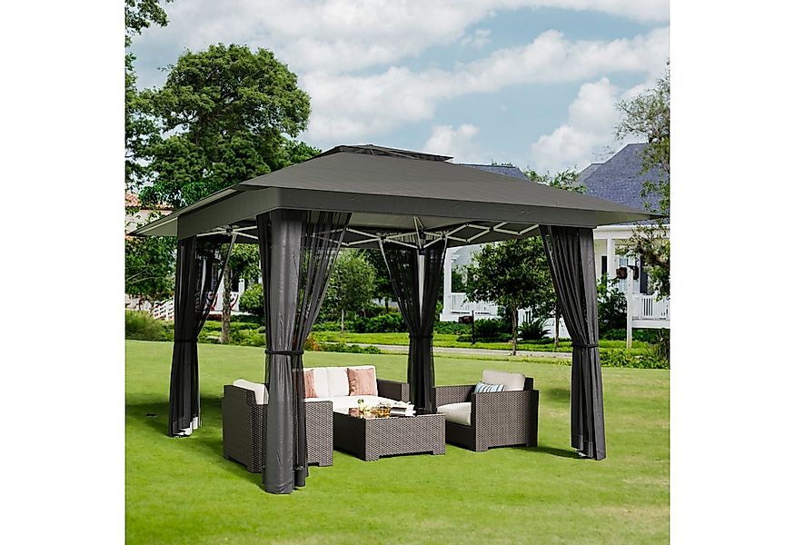 Bealife Pavillon 3.9x3.9m Pop-Up Pavillon mit Verstellbarer Höhe günstig online kaufen