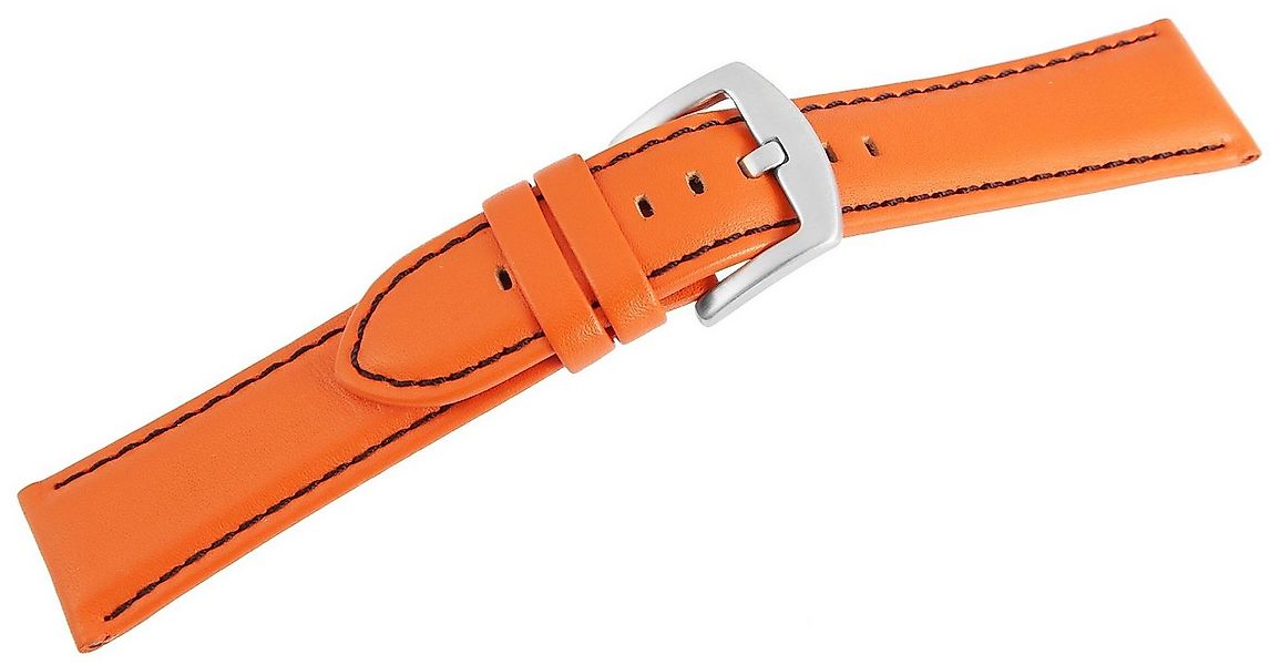 STEINMEISTER Uhrenarmband 8000110 Echtleder-Uhrenarmband, orange, schwarze günstig online kaufen