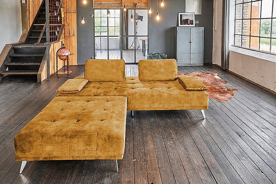 KAWOLA Schlafsofa WIOLO Velvet cognac - günstig online kaufen