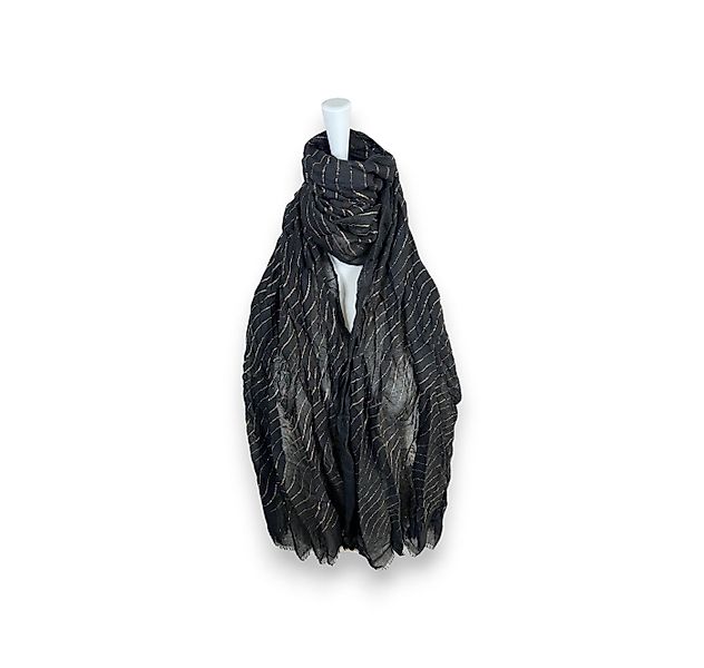 VewoTex Modeschal Damen Sommer Schal Glitzer Linien » leichtes Halstuch 180 günstig online kaufen