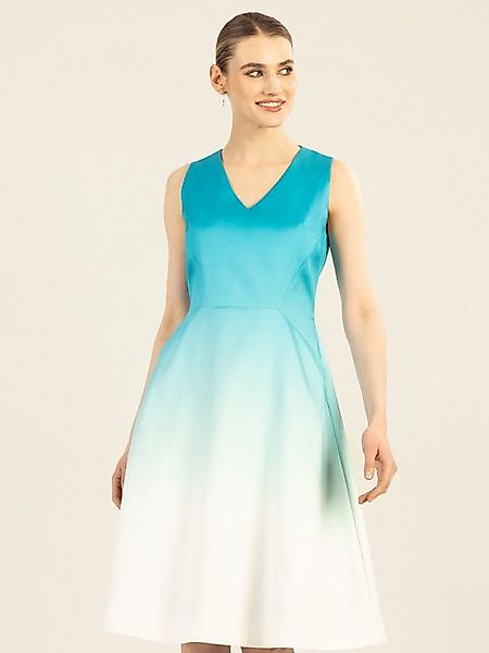 Apart Cocktailkleid aus mattschimmerndem Satin mit Dip-Dye Effekt günstig online kaufen