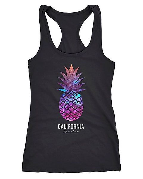 Tanktop Damen Tank-Top Ananas Galaxy Galaxie Wasser Ozean Racerback Neverle günstig online kaufen