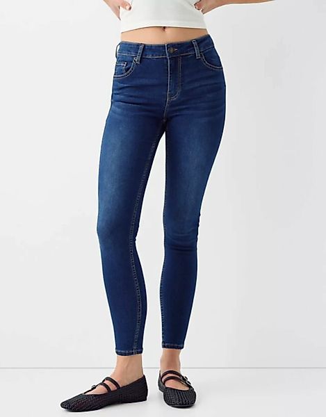 Bershka Push-Up-Skinny-Jeans Damen 42 Blau günstig online kaufen