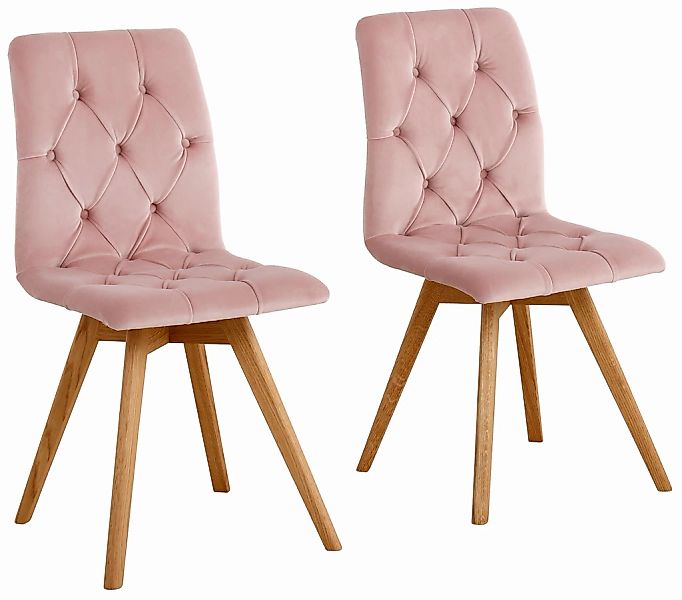 andas 4-Fußstuhl "Rania" (Set) 2 Stk. Samtoptik Im 2er/4er/6er-Set günstig online kaufen