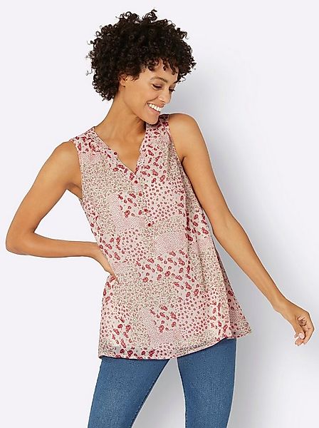 Witt Blusentop Druck-Top Ärmellos günstig online kaufen