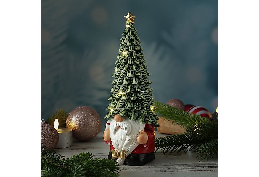 MARELIDA Weihnachtsfigur LED Weihnachtswichtel mit beleuchteter Mütze Dekof günstig online kaufen