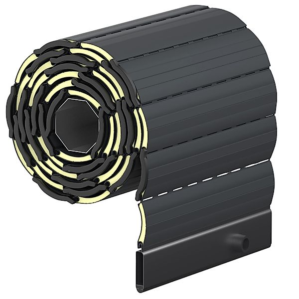Rollwin Rollladen Alu Mini 37 Anthrazit Fertigmaß 130 x 170 cm (BxH) Rollad günstig online kaufen