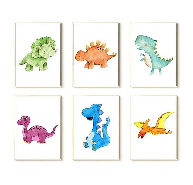 Pippolipo Bild Poster Kinderzimmer Deko Babyzimmer Wohnzimmer, (6er Set), A günstig online kaufen