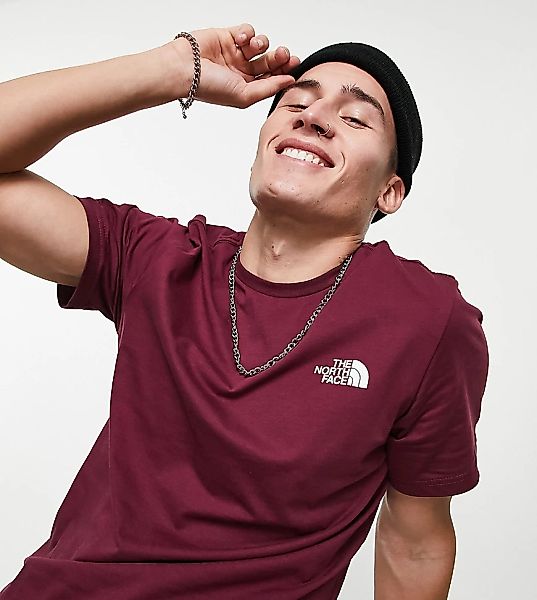 The North Face – Simple Dome – Rotes T-Shirt, exklusiv bei ASOS günstig online kaufen