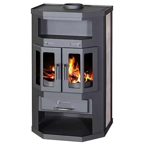 Victoria Kaminofen Taro 2 mit Keramikverkleidung und 9,04 kW günstig online kaufen