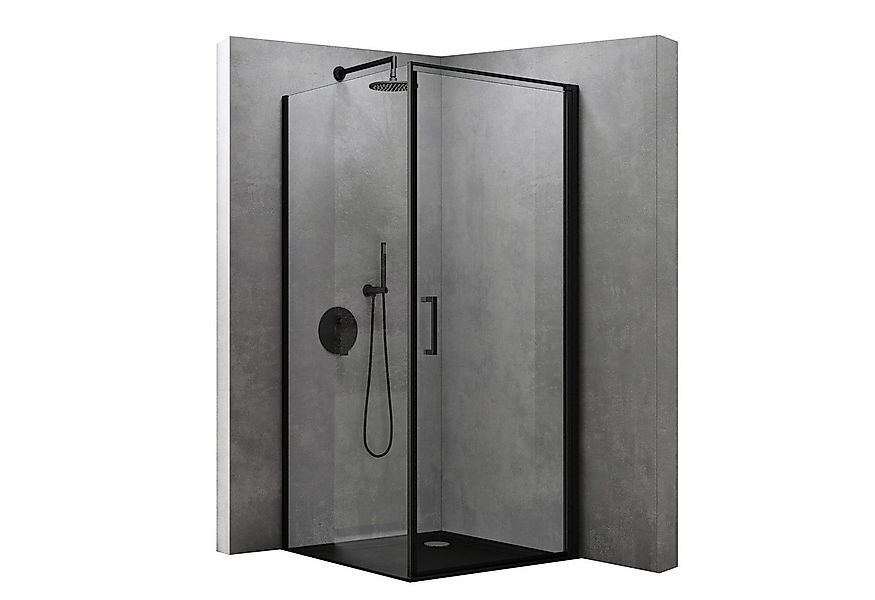 doporro Eckdusche Duschkabine ESG-Sicherheitsglas Nano-Beschichtung H:195cm günstig online kaufen