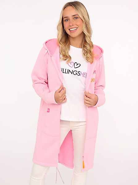 Zwillingsherz Jerseymantel ""Hope Love Luck"" mit langem Reißverschluß und günstig online kaufen