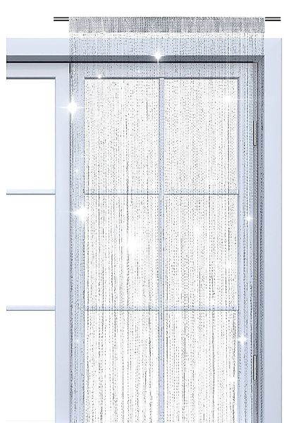 wometo Fadenvorhang Lurex (1 St), Stangendurchzug, halbtransparent, 100% Po günstig online kaufen