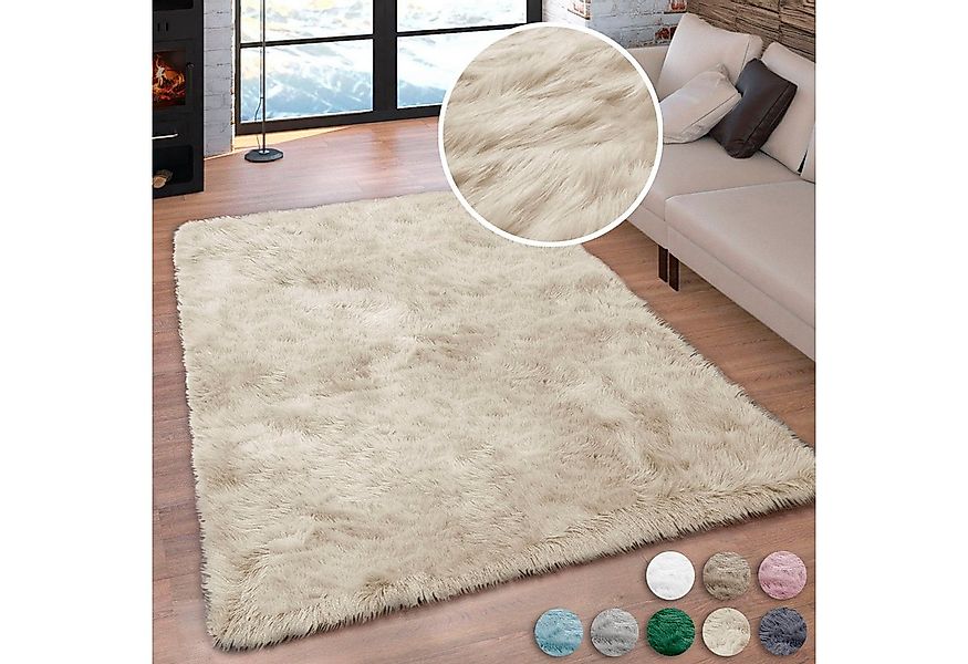 my home Hochflor-Teppich Valeria, Fellteppich, kuschelig, flauschig, rechte günstig online kaufen