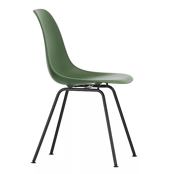 Vitra - Eames Plastic Side Chair DSX Gestell schwarz - forest/Sitzschale Po günstig online kaufen